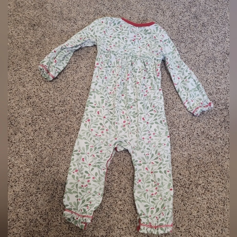 Burts Bees Baby Holiday Christmas Pajamas Size 12 Months